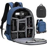 Backpack Tarion Para Dslr Laptop 13  Canon Nikon Gris 
