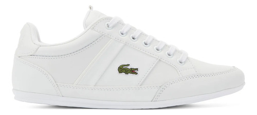 Tenis Lacoste Original Chaymon Hombre Casual Blanco Piel 4