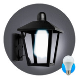 Aplique Pared Led Farol Colonial F140 Luz Exterior + Lampara