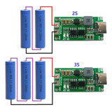 Kit 2 Modulo Cargador De Bateria De Litio 1s 2s 3s 4s Usb-c