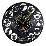 Reloj De Pared Disco Vinil Vinilo Acetato Game Of Thrones 27