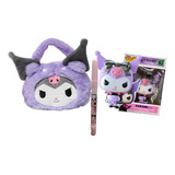 Peluche Bolso Kuromi + Figura + Esfero Perfumero Regalo Niña