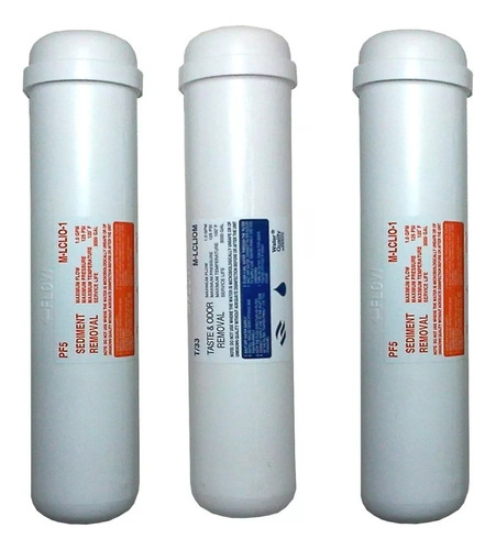 3 Filtros Purificadores De Agua Para Dispenser Frio Calor