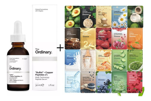 Combos Sérum The Ordinary + 10 Mascarillas Faciales Premium