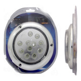 Plafón Redondo Blanco 12 Leds Fijo/estrobo Bisel Cromo Ds