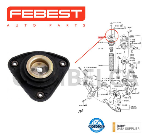 Base Amortiguador Delantero Ford Focus 2009 -2013 Foto 2