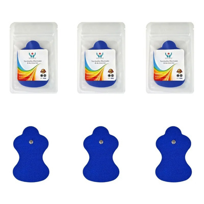SensaMed - 6 Electrodos Parches Pads Almohadillas Compatibles Con Omron Color Azul | Meses sin interés