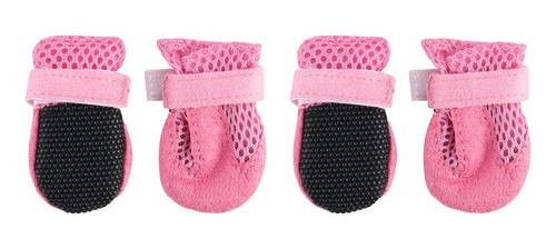 Zapatos Botas Para Perros Protector Pata 2 Pares Rosado L