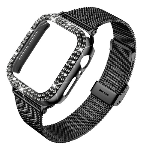 Funda De Diamante Y Correa De Metal Para Iwatch Band Ultra 2