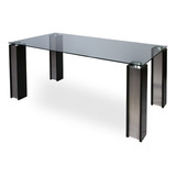 Mesa Comedor Rectangular Vidrio 10mm 1.60m Para 6 Sillas 