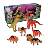 Kit Com 6 Dinossauros Coleção Miniaturas Jurassic Park
