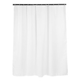 Cortina Para Baño Impermeable Lisa 12 Ganchos 180x180cm