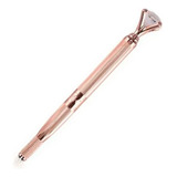 Caneta Tebori Diamante Luxo Dourado Rose Com Estojo