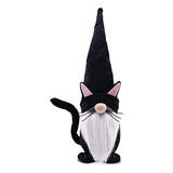Gnomo De Gato Negro Decoraciones De Halloween Figuras Colecc