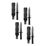 Pack4 Cuchillo Tactico Lt Monte Militar Negro T. Rambo Swat 