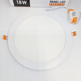 Foco Panel Plafón Led 18w Embutido Redondo Luz Fria