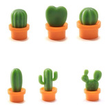 Set Imanes X 6 Cactus Plantas Oficina Infantil Magneticos