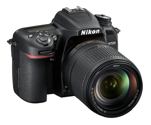  Nikon Kit D7500 + Lente 18-140mm Ed Vr Dslr Color  Negro 