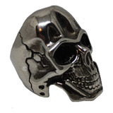 Anillo Calavera Pulida Para Hombre Art Joyería Skull Único 