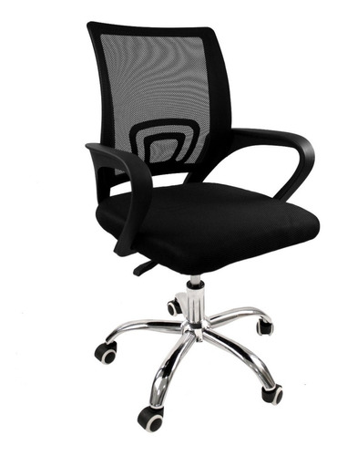 Silla Ejecutiva Sillon Para Pc Respaldo Oficina Ergonomica Color Negro