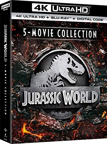 Jurassic Park World Pack 5 Películas 4k Blu-ray Audio Latino