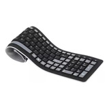 Teclado De Silicone Flexível Emborrachado Fácil De Limpar.