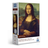 Quebra Cabeça 500 Pçs Leonardo Da Vinci Monalisa Game Office