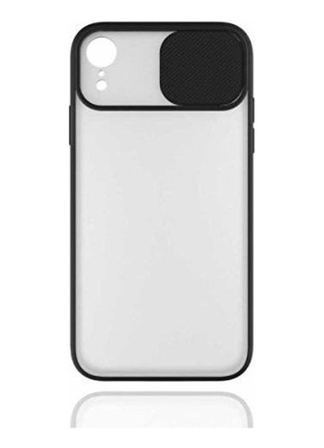 Capa Capinha Slide Fecha A Camera Transparent Para iPhone XR