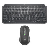 Teclado Inalambrico Logitech Mx Keys Mini + Mouse M650 Negro