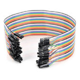 Cables Dupont Protoboard Jumper Hembra/hembra X 40
