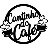Cantinho Do Café Redondo Com Coração Mdf 3mm