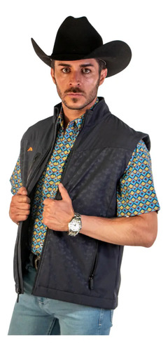 Chaleco Vaquero Icy Denver Dots Tribal Dark Gray