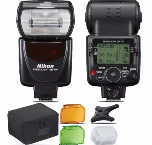 Flash Nikon Sb-700 Speedlight Af Filtros + Base+ Funda