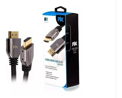 Cabo Hdmi 2.1 8k Hdr Ultra Hd Dinâmico 1,5 Metro