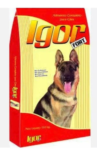 Ração Barata Cães Adultos Igor Fort Sabor Carne 15kg