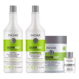 Kit Inoar Cicatrifios Shampo+cond+máscara +óleo (4 Produtos)