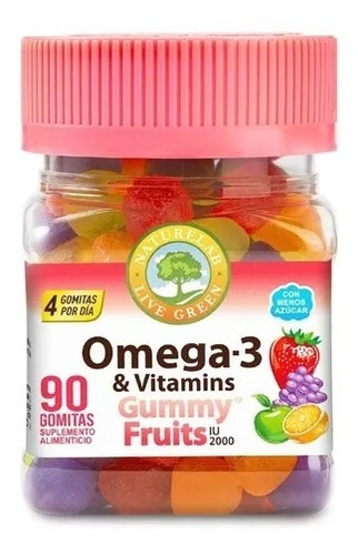 Gomitas Omega 3 Vitamina D Y E Sabor Frutales