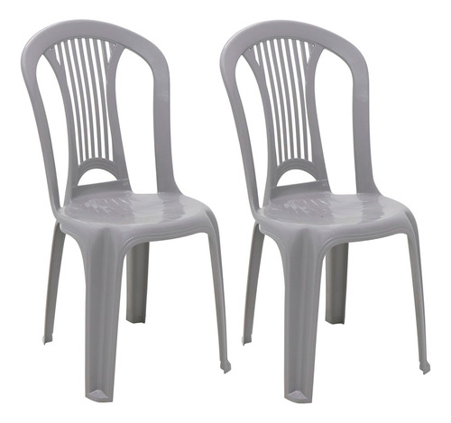 2 Cadeiras Polipropileno Bistrô Atlântida Cores - Tramontina