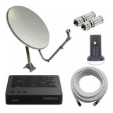 Kit Completo Receptor Digital Hd Intelbras + Antena Banda Ku