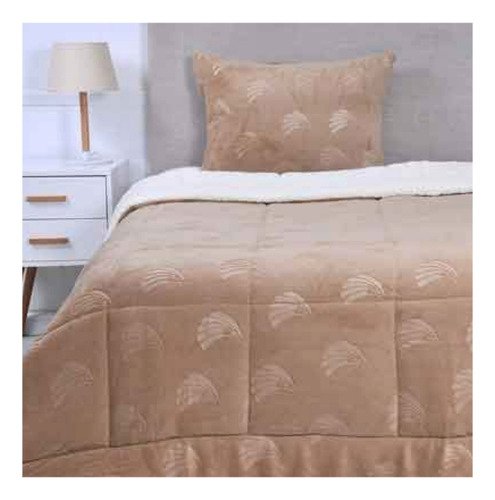 Plumon 1.5 Plazas Coral Sherpa Beige Mashini