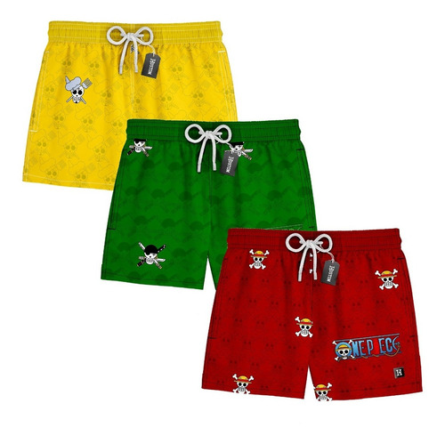 Kit Shorts 3 Peças Bermuda One Piece Masculino 1012