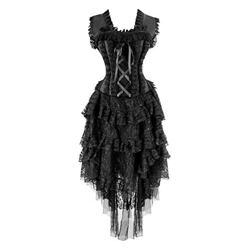 Vestido Corset Vintage Victoriano Mujeres, Disfraz De S...