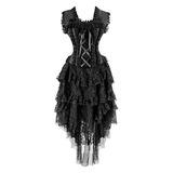 Vestido Corset Vintage Victoriano Mujeres, Disfraz De S...