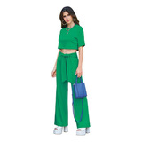 Conjunto Pantalon Y Blusa Color Verde 969-46 Cklass