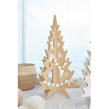 Arbol De Navidad Madera Mdf Crudo 88 Cm De Alto Arbol Merry