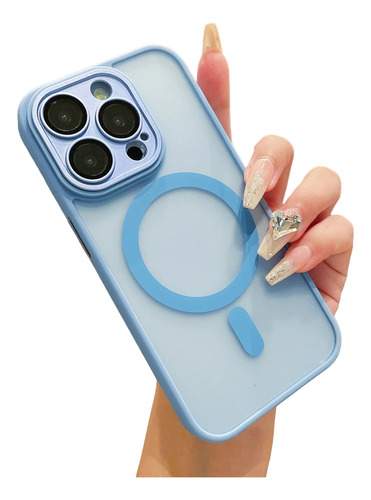 Capa Luxo Magnética Fosca Para iPhone 11 12 13 14 15 Pro Max