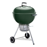 Parrila De Carbon Vegetal 22p Color Verde Marca Weber 