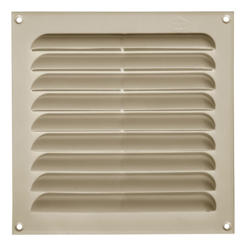 Celosía De Ventilación Plana 20x20 Color Almendra/beige Dvp