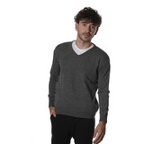 Sweater Hombre Liso Hilo Cuello V Colores Premium H13