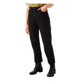 Pantalon Jean Mujer Wanama Kurt Paul Colors Recto Negro Prem